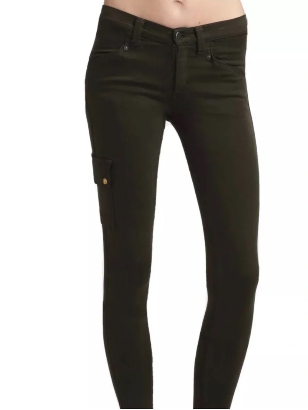 Citizens of Humanity COH "HOPE CARGO SKINNY" Jeans Black Cotton Style 1369-818 - Picture 3 of 15